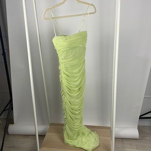 Neon green House of CB dress